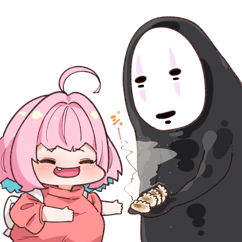 [@]먹을 것으로 유혹하는 가오나시