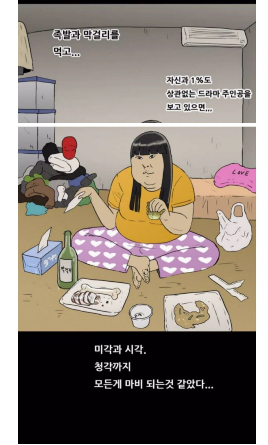 기안84 만화의 민감한 사회풍자
