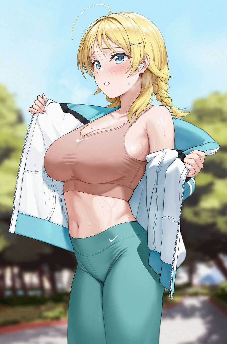 @) 트레이닝 복 벗는 메구루