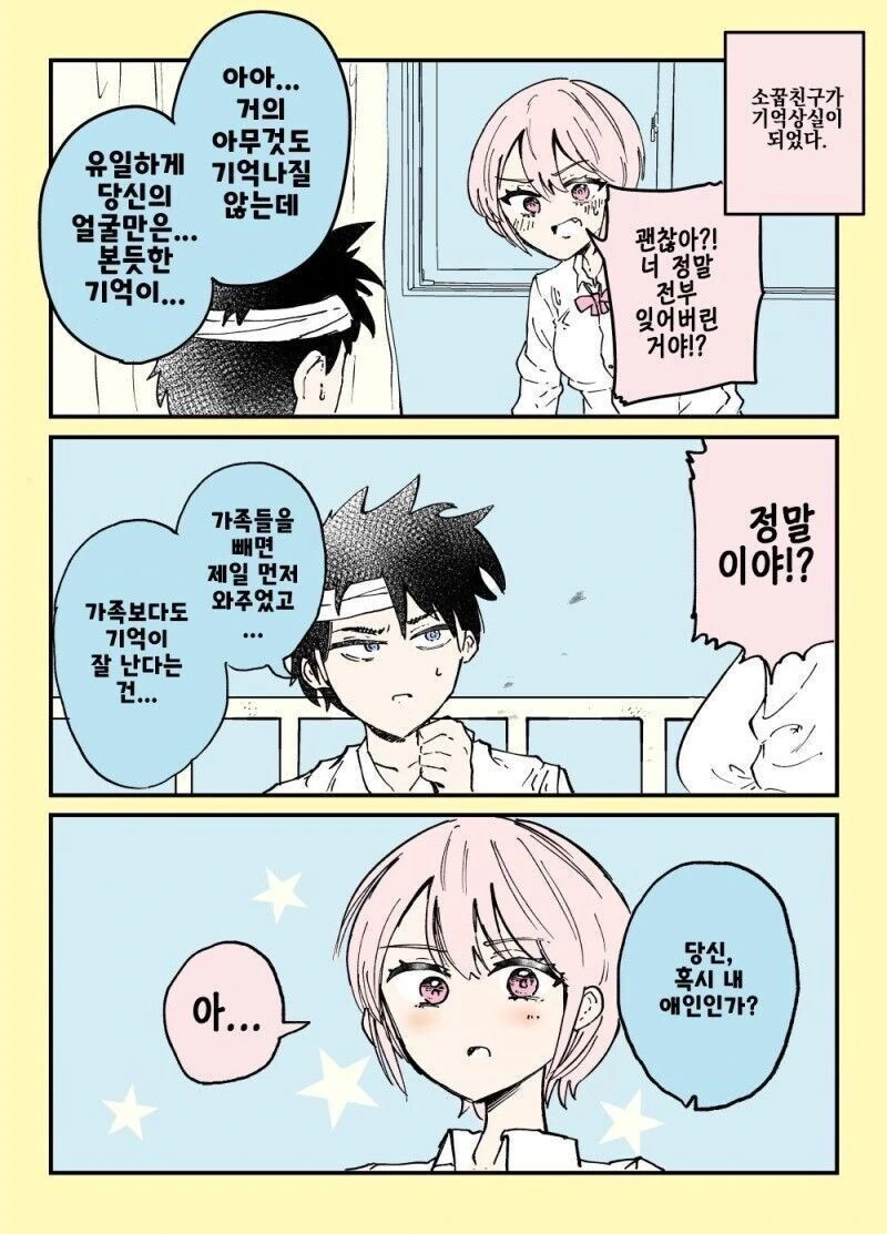 기억이 상실된 소꿉친구 만화