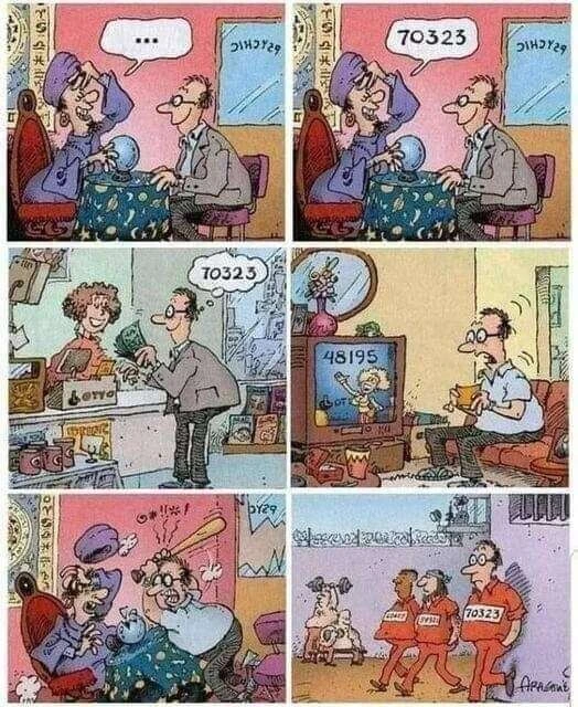 점장이에게 행운의 번호를 들은 만화