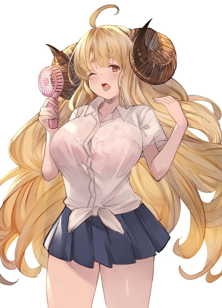 그랑블루) 더위타는 교복 아니라