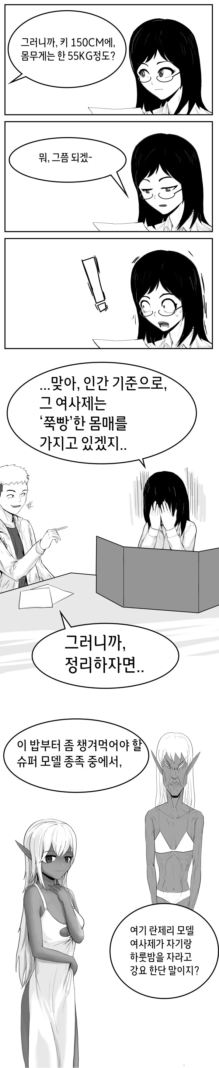 TRPG) 매우 뚱뚱한 다크엘프 여사제 만화.manhwa - 이미지 2