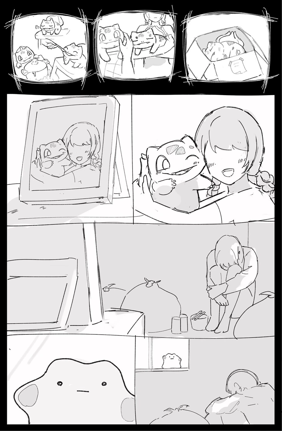 죽은 애완동물이 되살아나 돌아온 망가 manga
