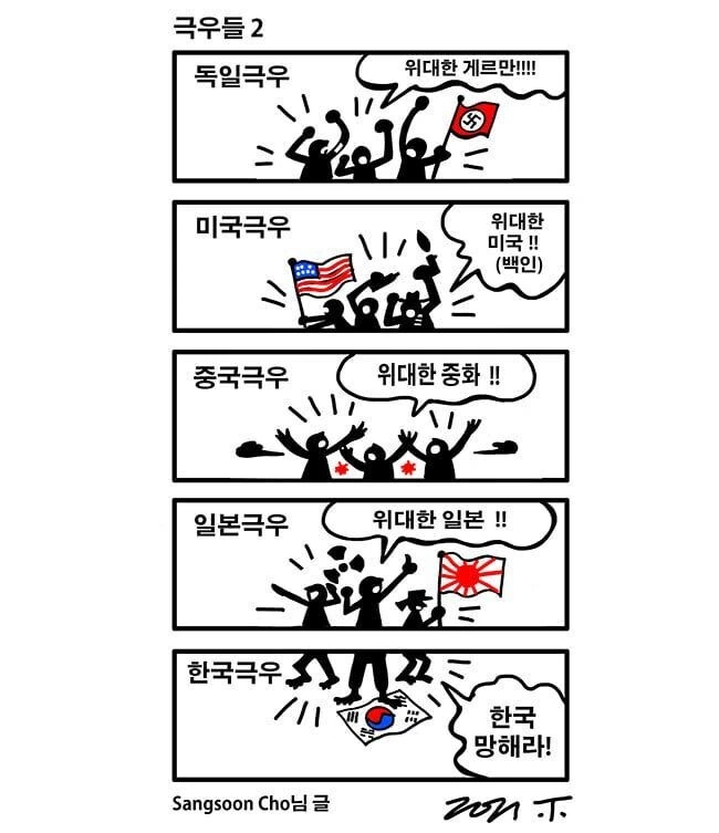 각 나라별 극우들 차이.manhwa