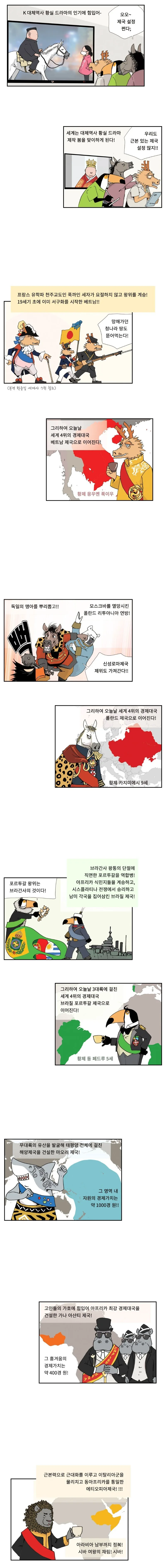 전세계가 국뽕 드라마 제작하는 만화.manhwa