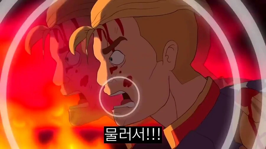 약혐) 옴니맨vs홈랜더를 구현한 애니메이션 - 이미지 33