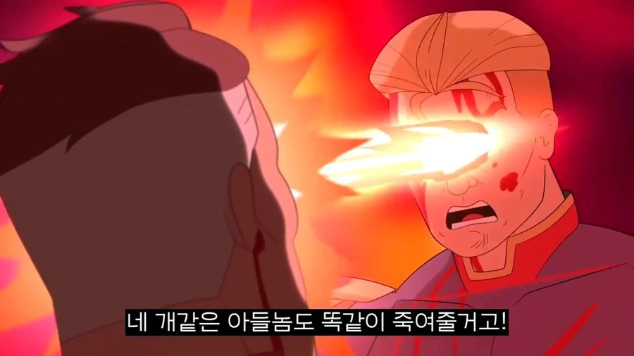 약혐) 옴니맨vs홈랜더를 구현한 애니메이션 - 이미지 35