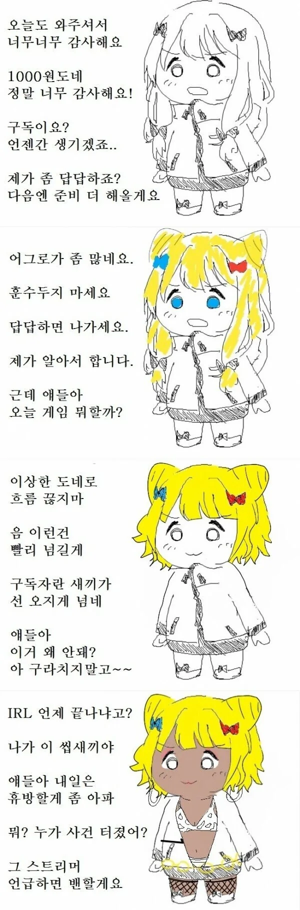 약혐) 버튜버가 만화지는 과정