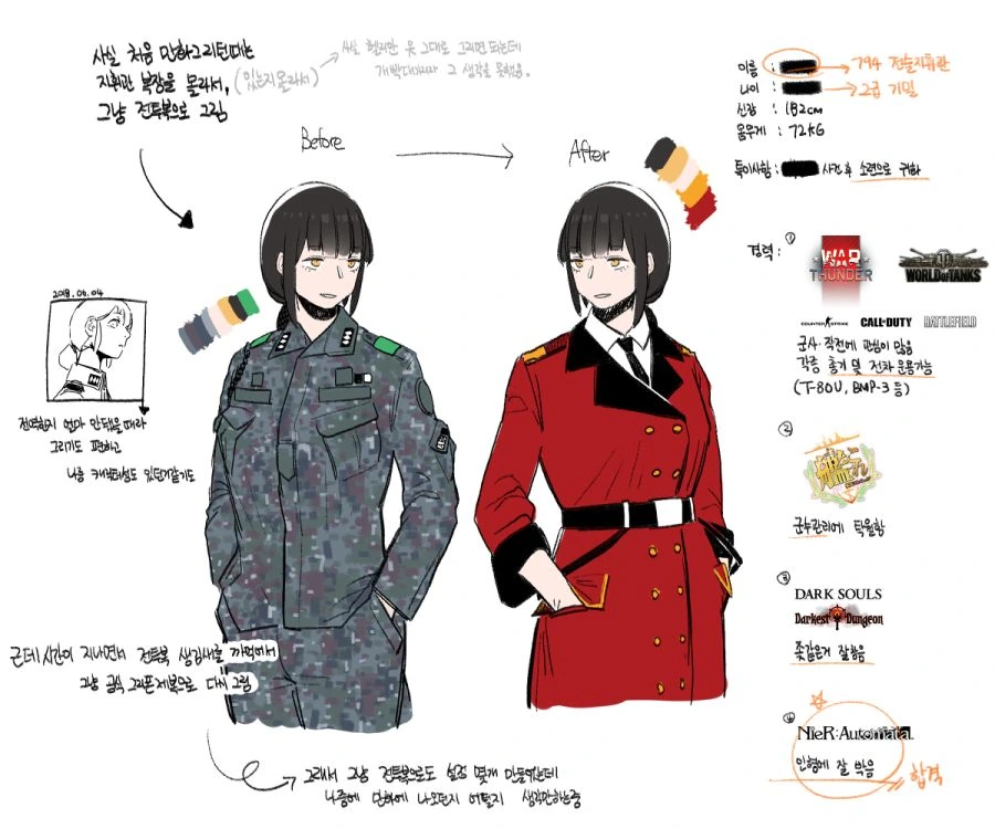 소전) 긴머리 여자지휘관이 머리 묶는 manga - 이미지 2