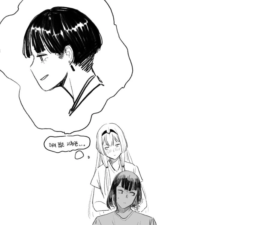 소전) 긴머리 여자지휘관이 머리 묶는 manga - 이미지 8