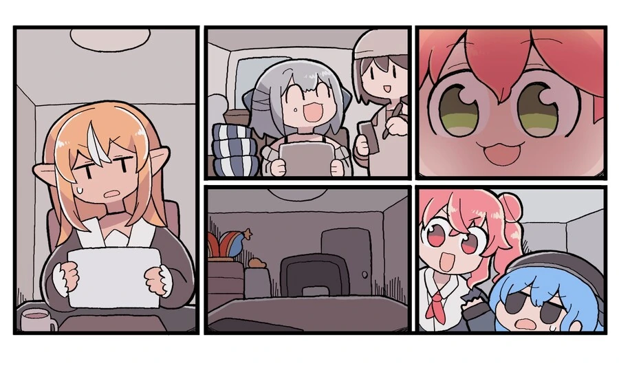 버튜버) 재택근무하는 시라켄 짤.manga