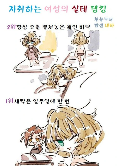 @) 자취하는 남녀 실태 랭킹 만화 - 이미지 8