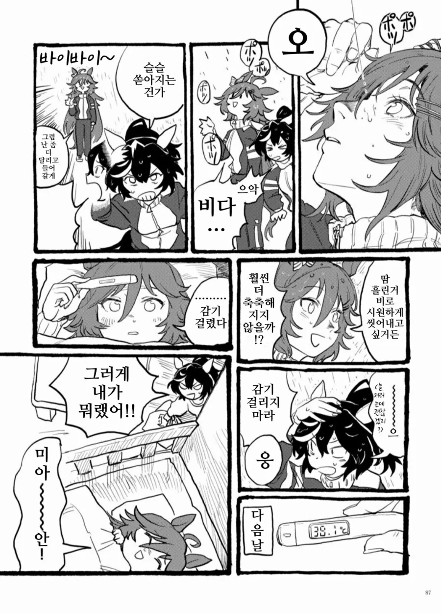 말딸/번역)시비가 감기에 걸렸다
