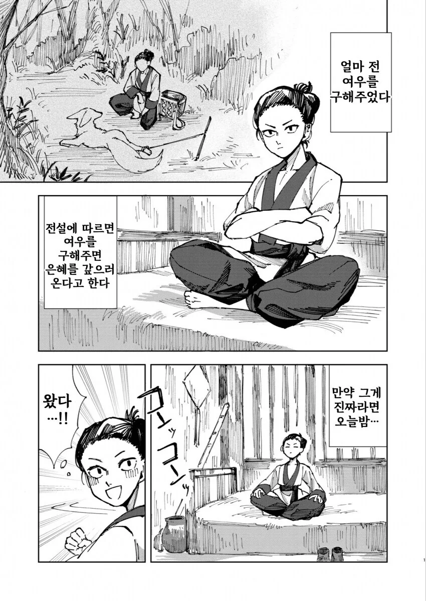 은혜 갚으러 온 여우 만화