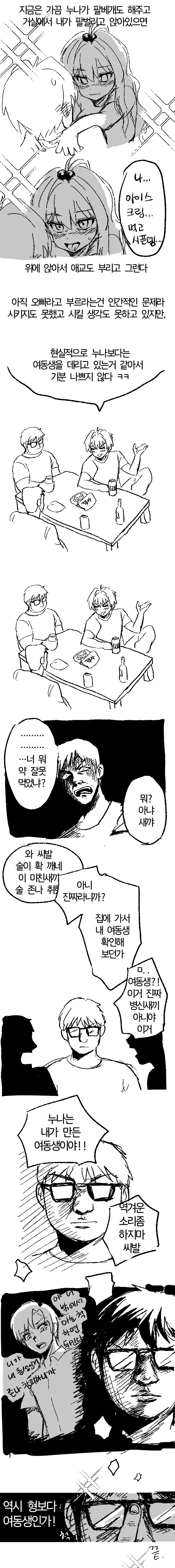 누나를 여동생처럼 취급하는 만화 - 이미지 2