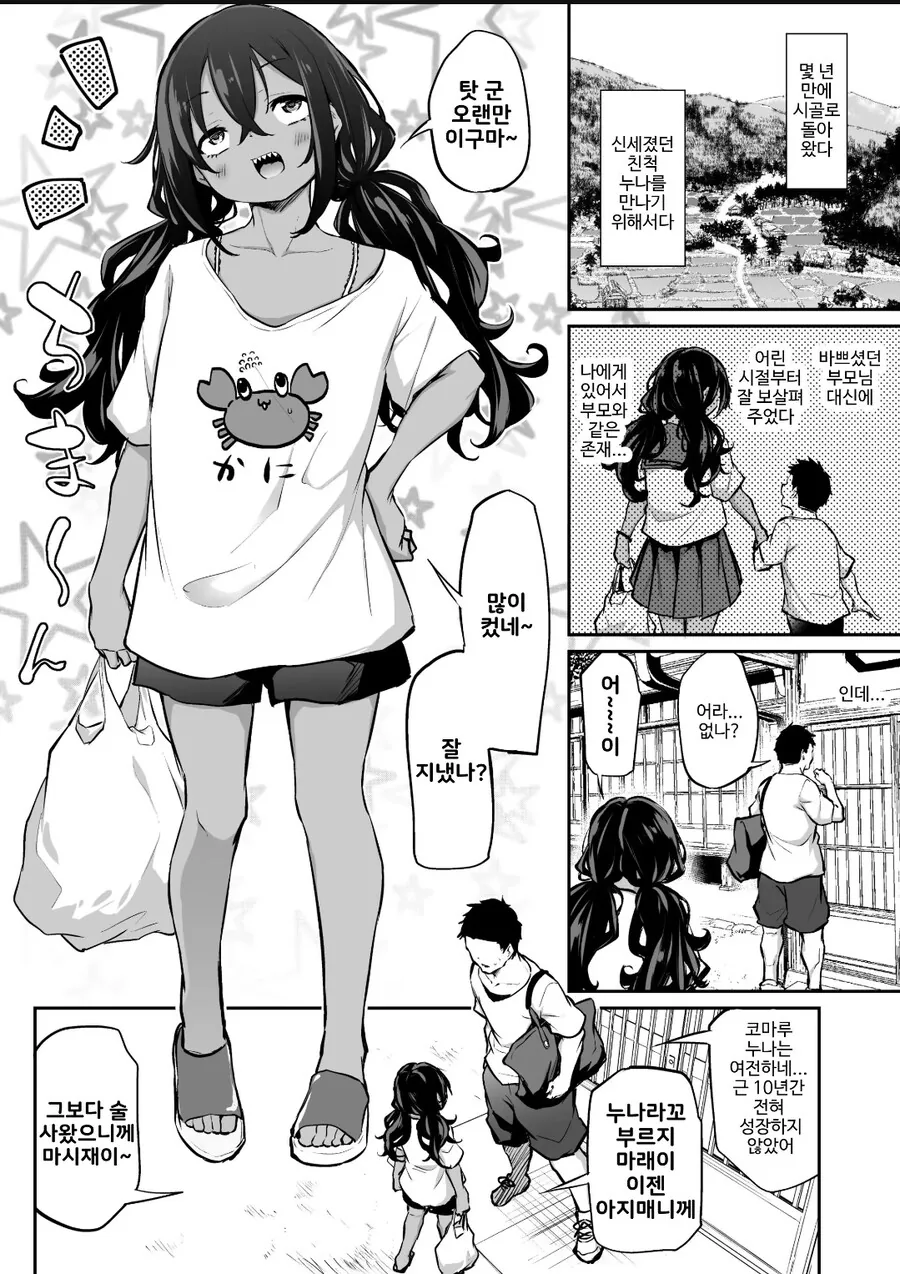 10년만에 친척누나 재회한 manga