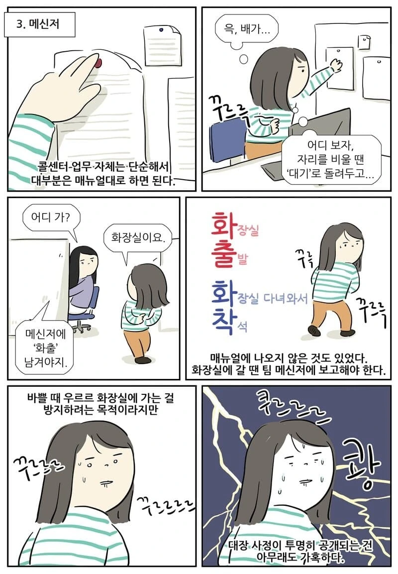 콜센터 알바 경험을 그린 콜센터 현실.manhwa - 이미지 3
