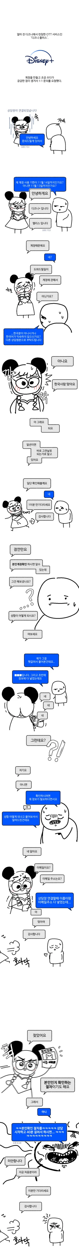 디즈니 플러스 상담원.Manhwa