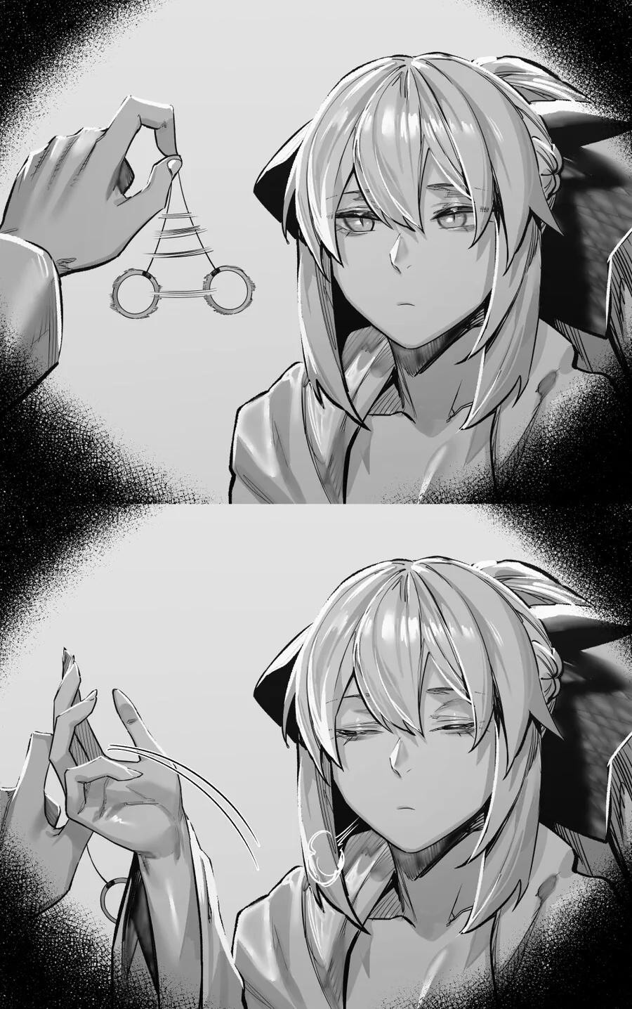 FGO)모르간에게 최면거는 구다오