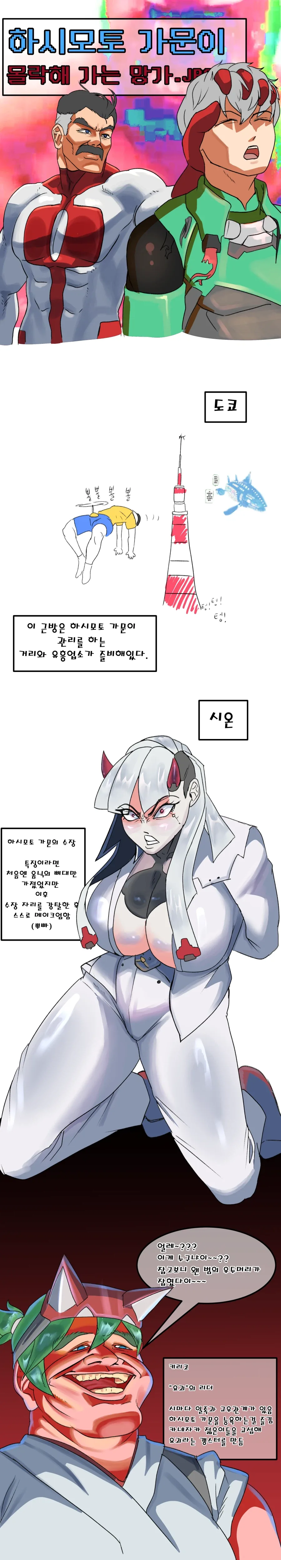 하시모토 가문이 몰락해가는 망가