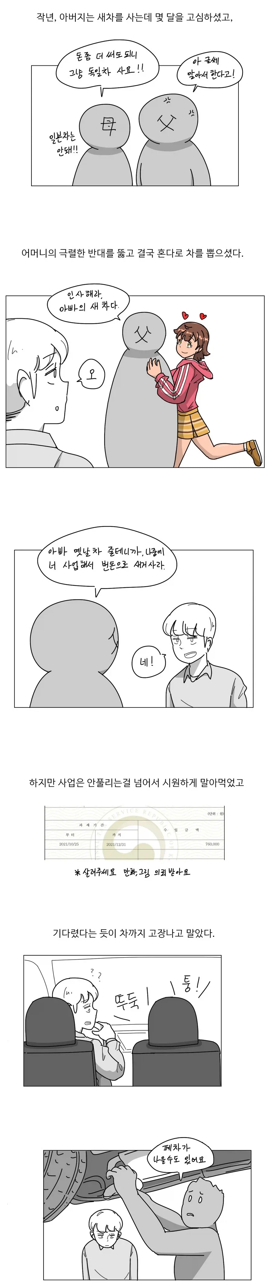 오싹오싹 새차를 뽑는.manhwa