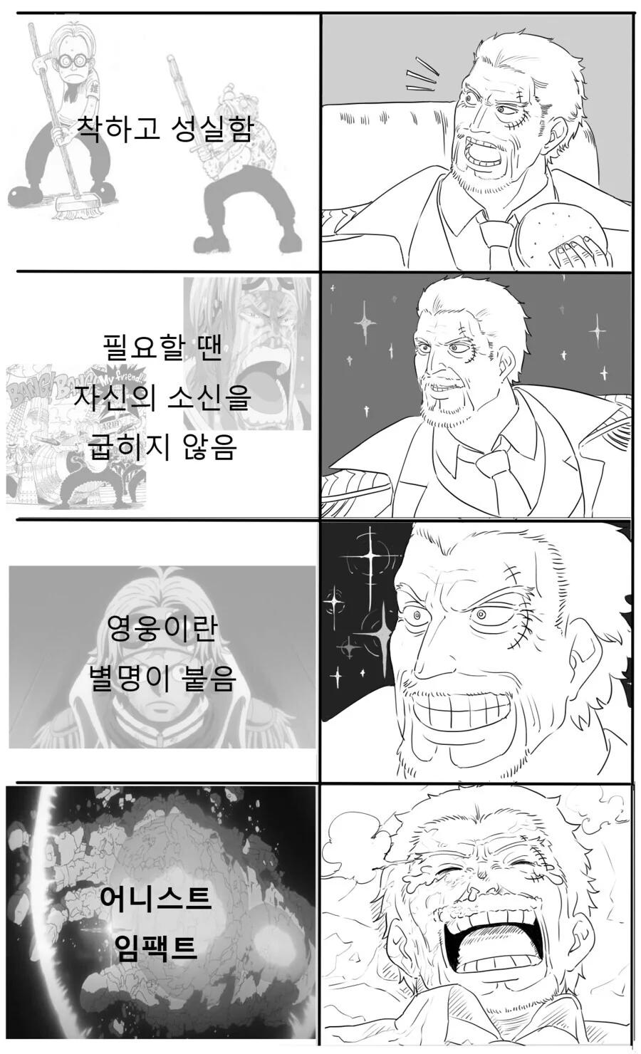 원피스) 가프가 코비 밀어주는 이유