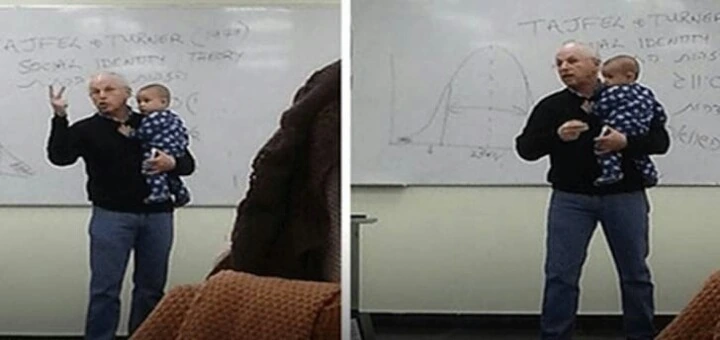 대학생이 자식을 강의실에 데려왔는데 시끄럽게 울어 교수한테 눈찌검받는 만... - 이미지 2