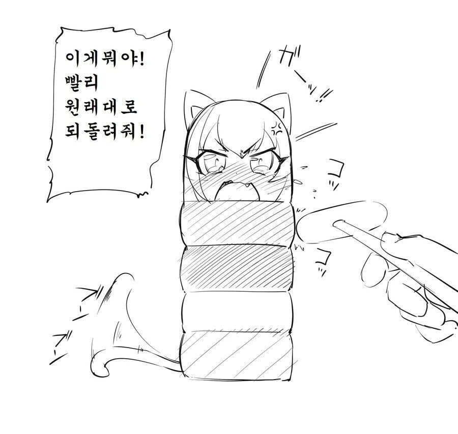 ㅎㅂ) 나름 반전이었던 캬루 다루마오토시 만화
