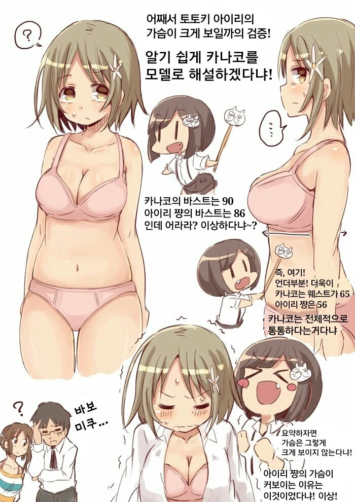 @) 아이리의 ㄱㅅ이 커보이는 이유 만화