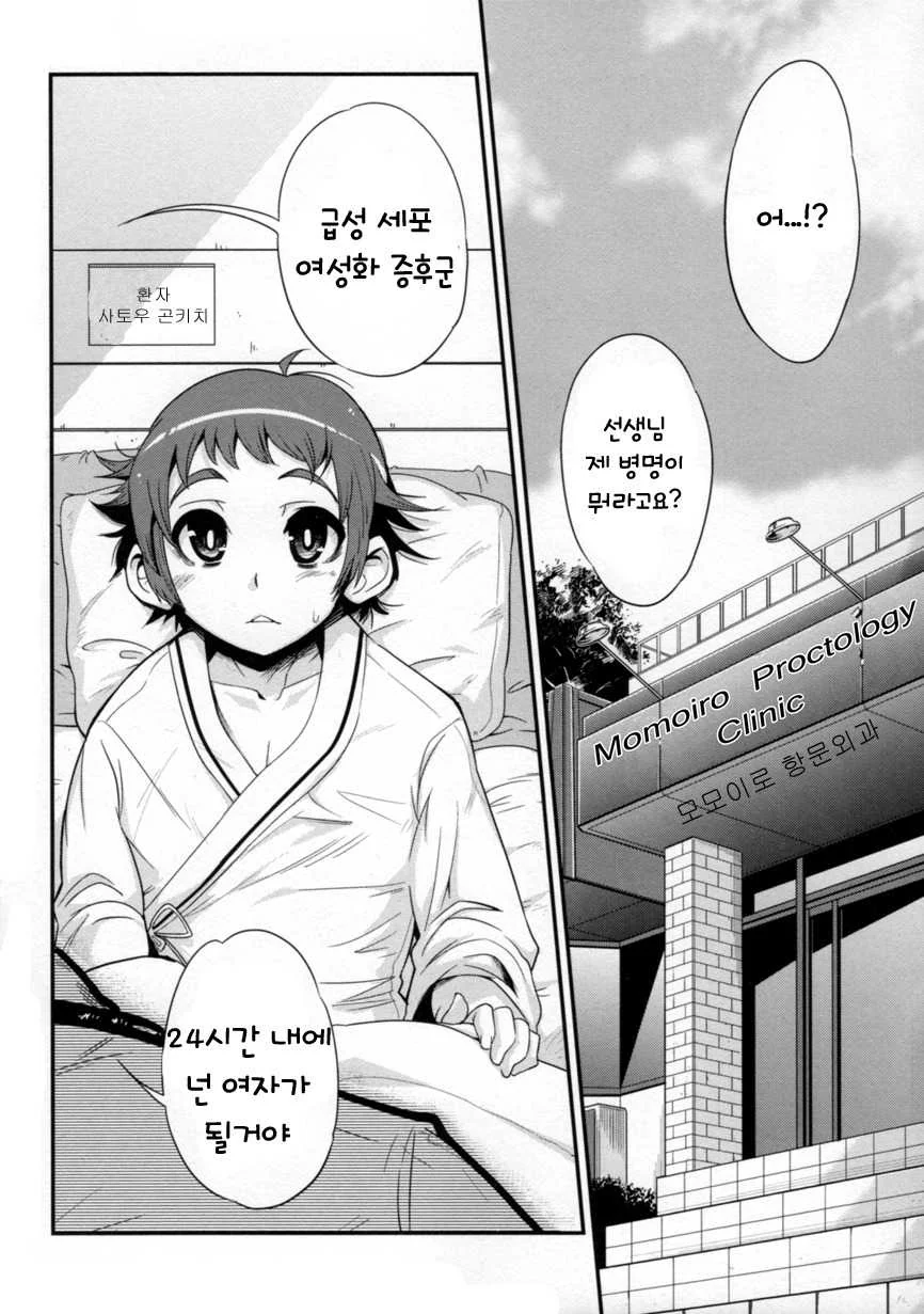 후) 하루만에 여자가 되는 만화