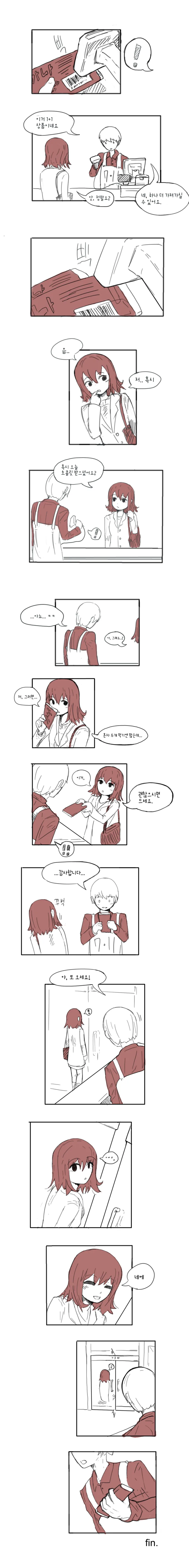 편의점 알바할때 특징.Manga
