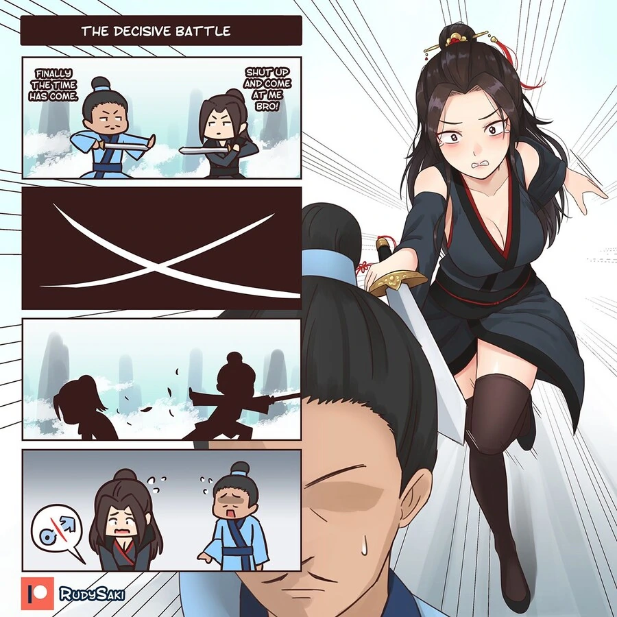 무협에서 칼부림의 말로.manga
