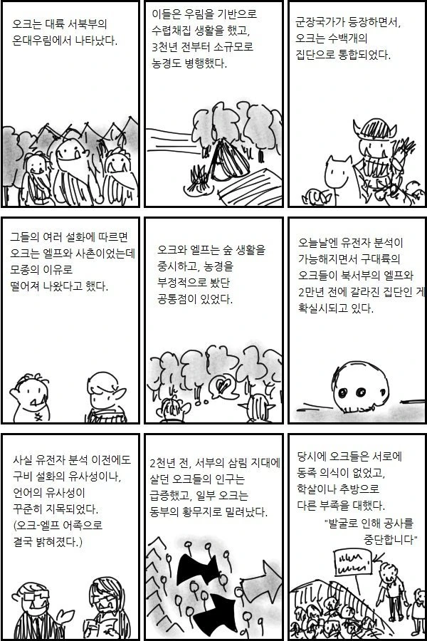 어쩐지 익숙한 오크들의 역사.manwha