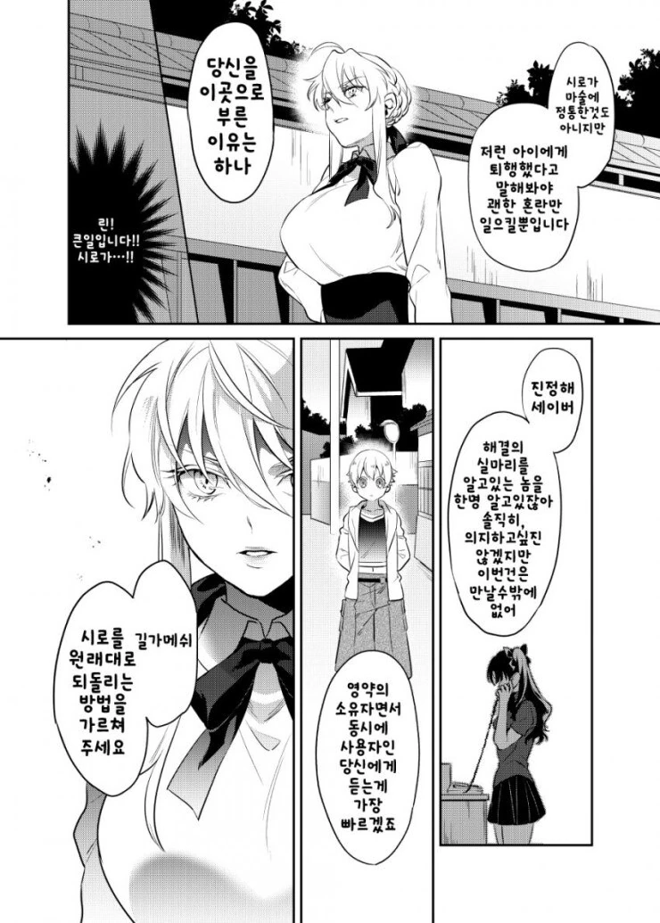 ㅇㄴㅅㅌ)세이버누나와 ㅅㅌ시로의 만화(마력충전있음) - 이미지 5