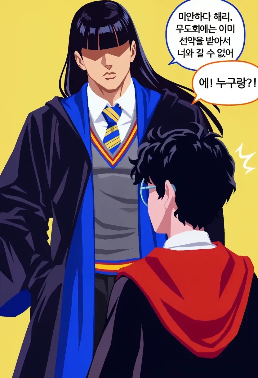 말포이양이 무도회날 해리를 방해하는 만화.manhwa - 이미지 8