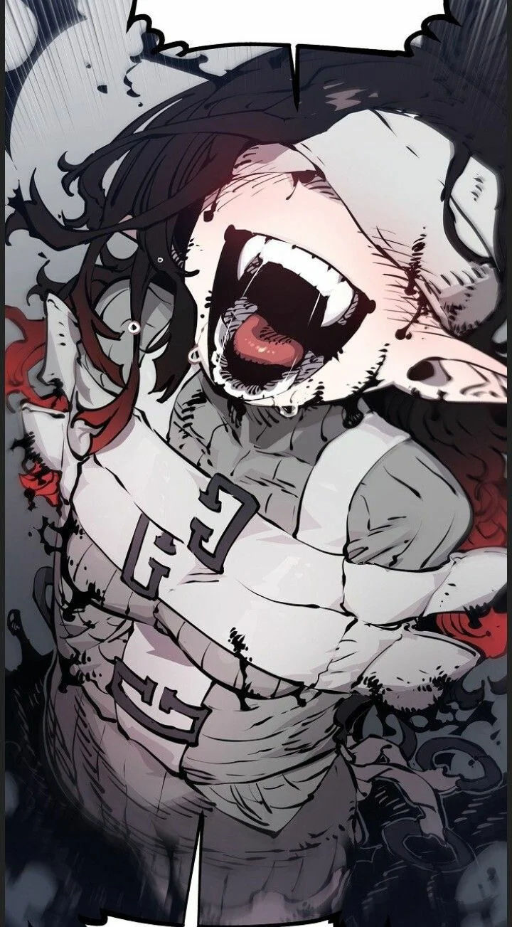 대충 감금된 흡혈귀녀가 웃는 짤.manga