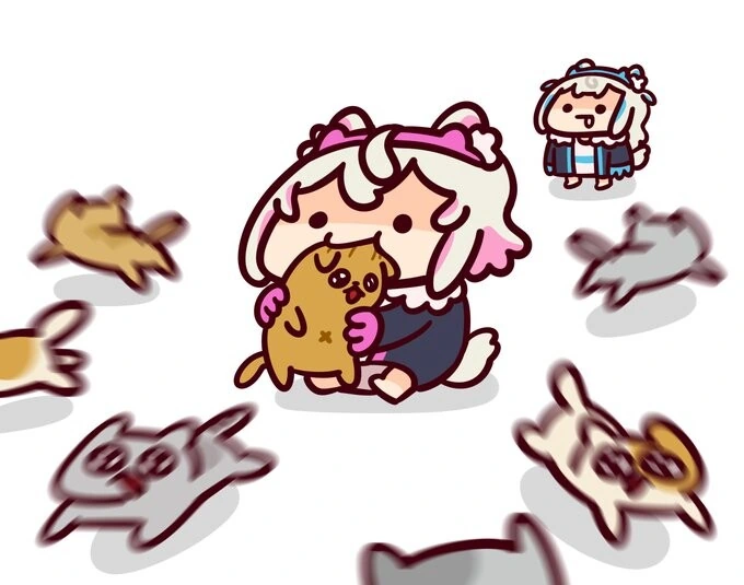 버튜버) 고양이 애호가 모코코를 그린 해외공장장.manga