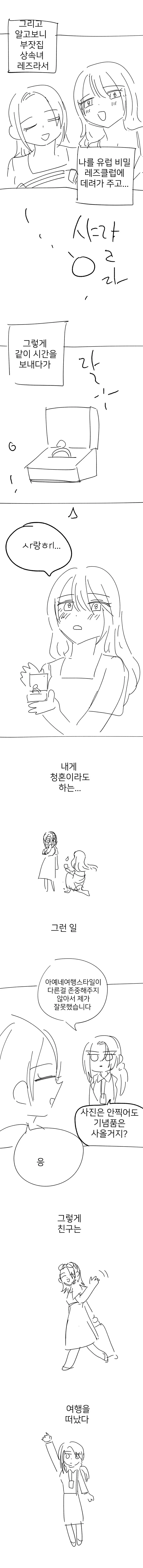 백합)해외여행가서 유럽레즈만나기 - 이미지 3