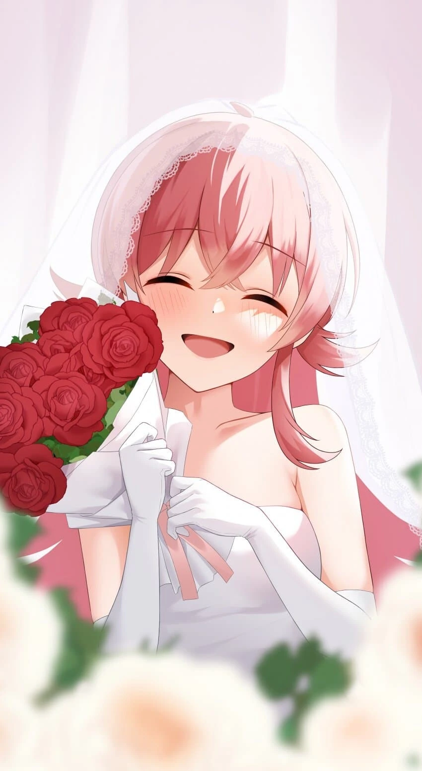 @) 웨딩드레스 입은 카호.manga