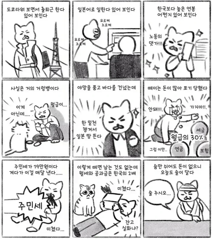 헬1조선 탈출후 갓본행을 꿈꾸는 일뽕들에게 보여주고 싶은 만화
