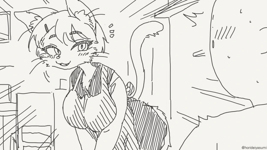고양이 카페 만화 - 이미지 2