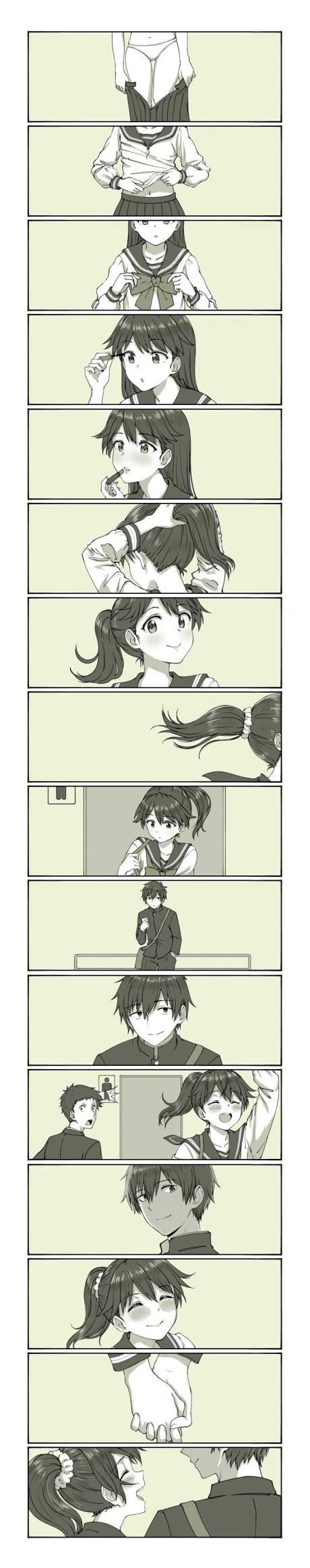 남자친구를 위해 열심히 화장하는.manhwa