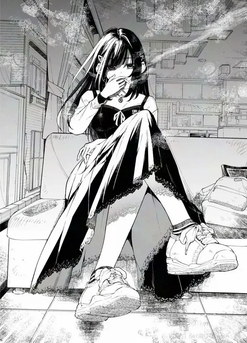 잘생긴 레즈 인싸퀸이 항상 혼자 있는 음침 후배를 노리는 만화.manga - 이미지 14