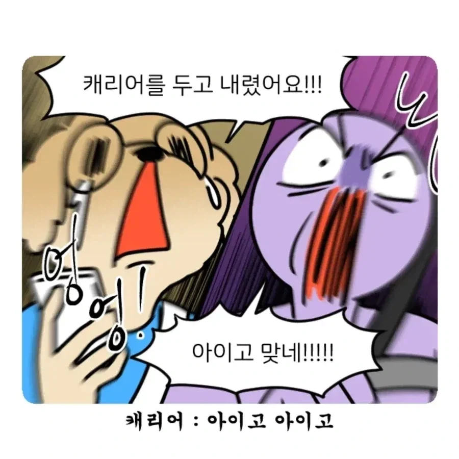 부캉이 보러갔다가 부산 택시 경험한 만화.Manhwa - 이미지 8
