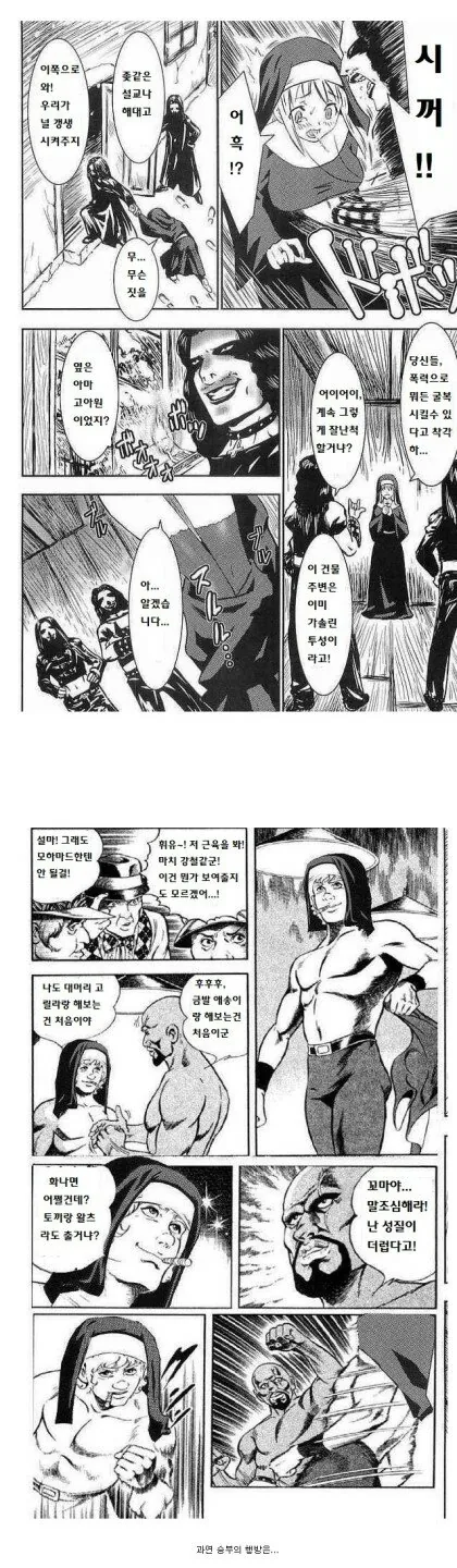 수녀 옷벗는 만화(원본 포함)