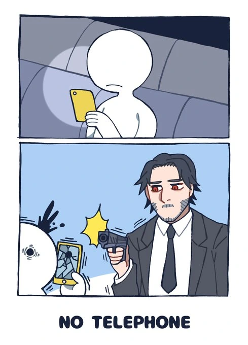 극장에서 에티켓을 지켜야 하는 Manga