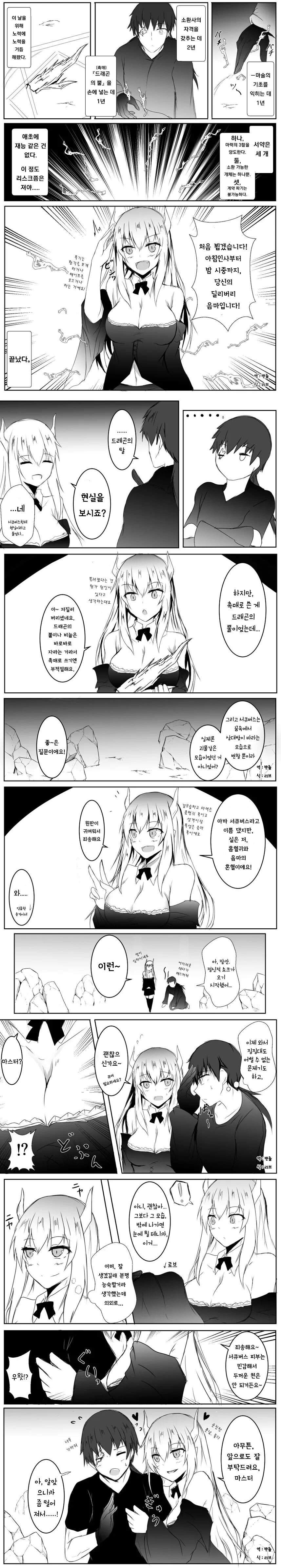 드래곤을 소환하려다 서큐버스를 소환해버렸다.manhwa