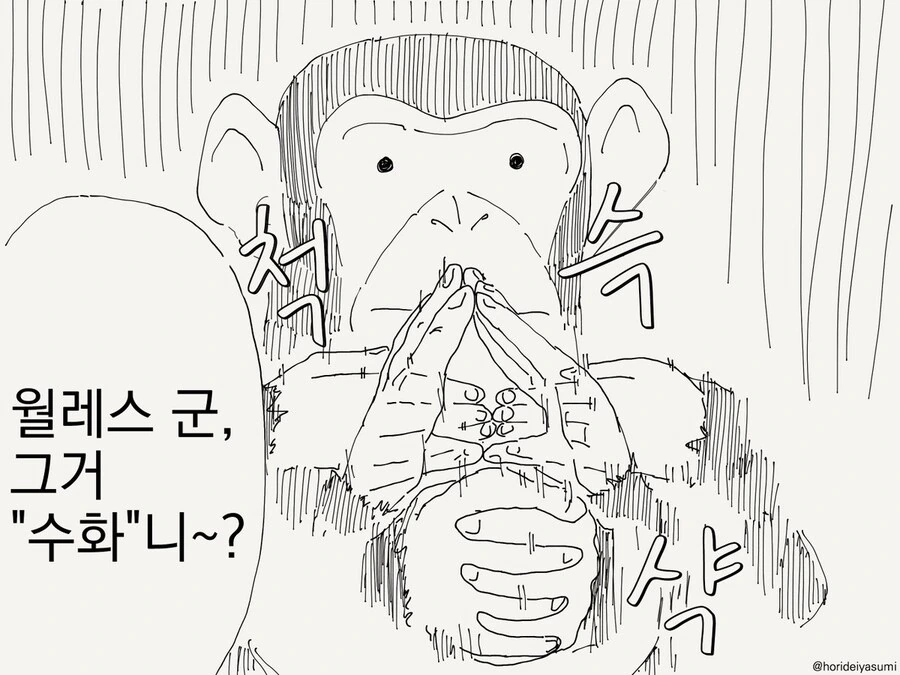 천재 침판지가 수화를 하는.manga - 이미지 2