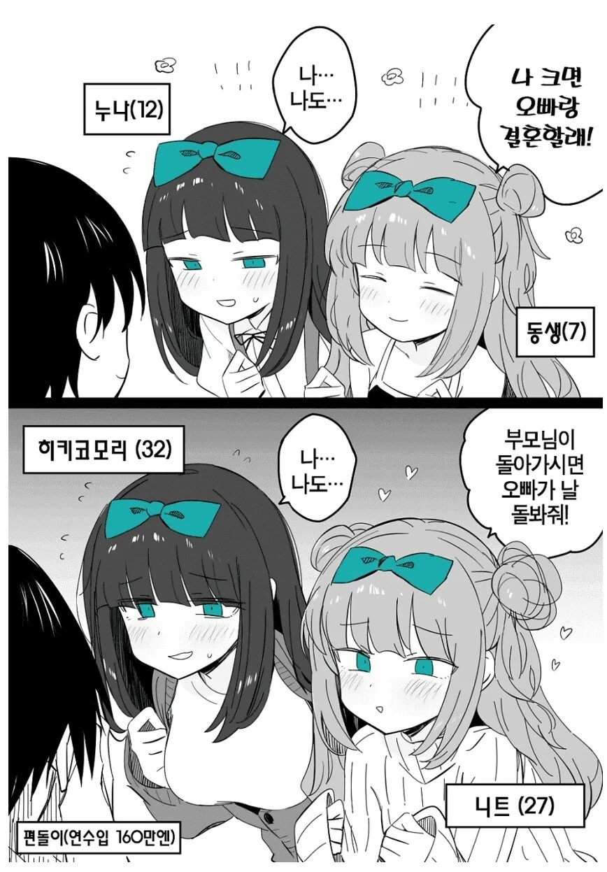 자라서 나와 결혼하겠다는 누나와 여동생.manhwa